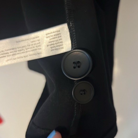 Eileen Fisher Gorgeous Black Button up 3/4 length with great big pockets. - Picture 5 of 5